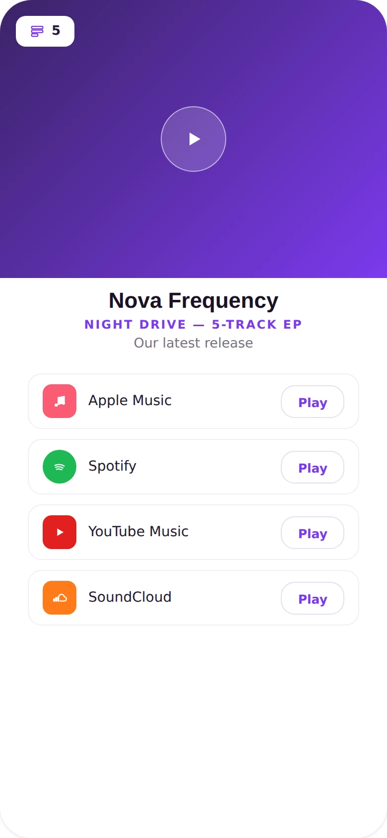 Playlist QR Codes preview